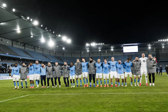 Malmö FFs spelare jublar