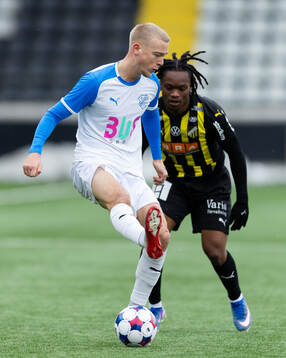 Oddevolds Olle Kjellman Olblad och Häckens Jeremy Agbonifo