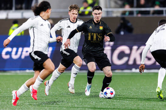 GAIS Samuel Salter och Landskronas Gustaf Bruzeliuunder