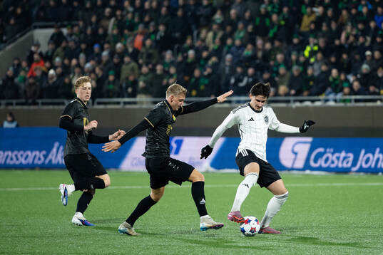 GAIS Filip Beckman och Joackim Fagerjord mot Landskronas
