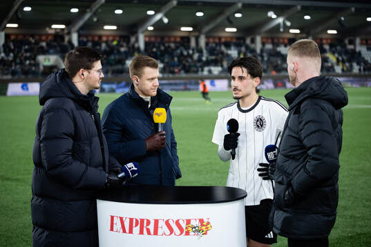 Landskronas Enes Hebibovic i Expressens studio