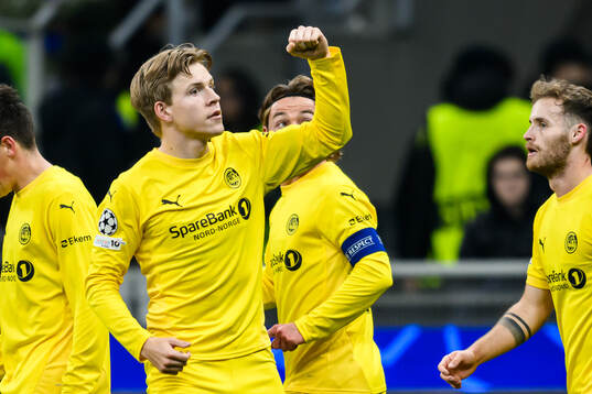 Jens Petter Hauge of Bodø/Glimt celebrates