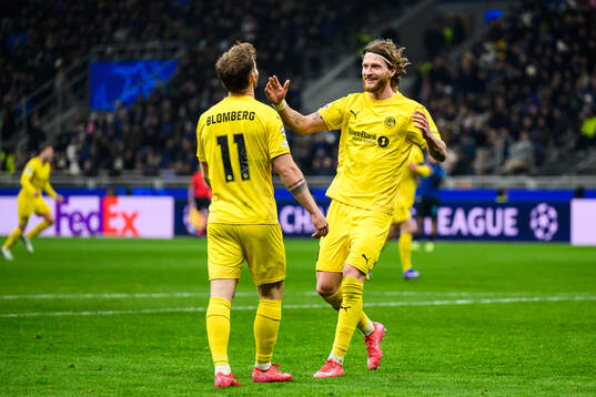 Ole Didrik Blomberg and Kasper Høgh of Bodø/Glimt