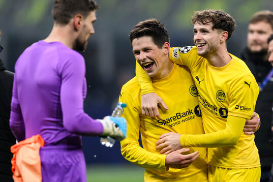 Sondre Brunstad Fet and Håkon Evjen of Bodø/Glimt
