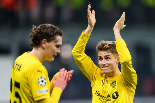 Fredrik Sjøvold of Bodø/Glimt celebrates