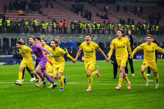 Players of Bodø/Glimt celebrate