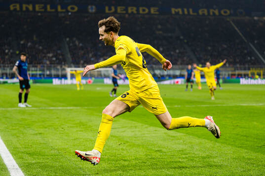 Håkon Evjen of Bodø/Glimt celebrates
