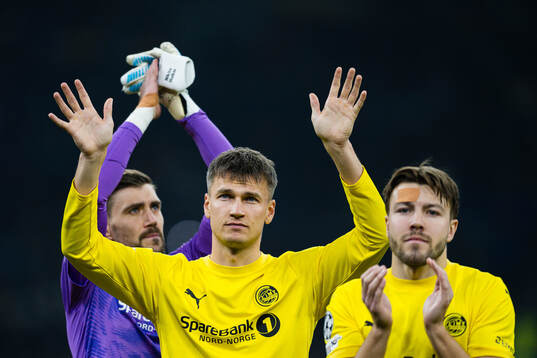 Odin Bjørtuft and Fredrik André Bjørkan of Bodø/Glimt