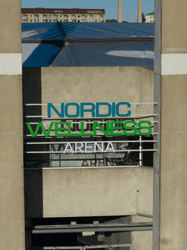 Exteriör av Nordic Wellness Arena