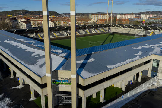 Exteriör av Nordic Wellness Arena
