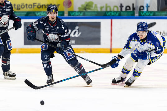 Linköpings Rasmus Rissanen och Leksands Alexander Lundqvist