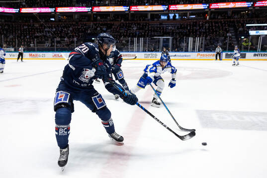 Linköpings Fredrik Karlström och Leksands Gabriel Fortier