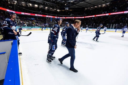 Linköpings David Bernhardt  Johan Södergran och tränare