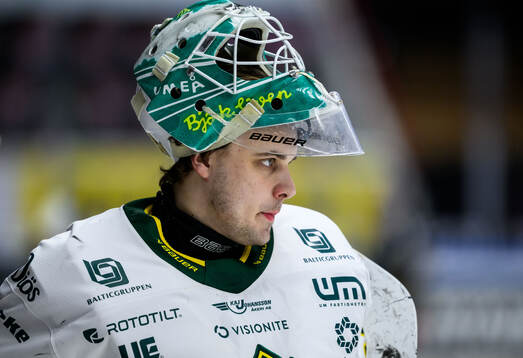 Björklövens målvakt Olle Eriksson Ek