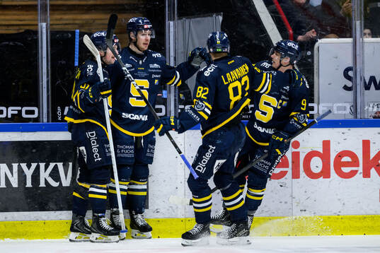 Södertäljes Carter Ashton jublar