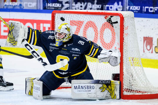 Södertäljes målvakt Love Härenstam släpper in 1-3