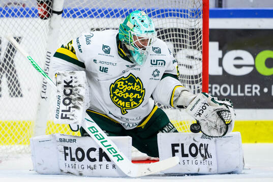 Björklövens målvakt Frans Tuohimaa