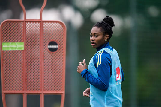 Monica Jusu Bah of the Swedish women's national football at