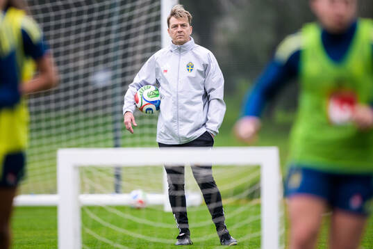 Head coach Tony Gustavsson of the Swedish women's national