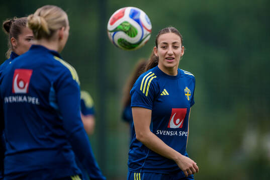 Rosa Kafaji of the Swedish women's national football at a
