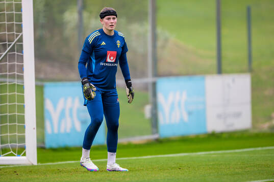 Goalkeeper Tove Enblom of the Swedish women's national