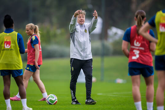 Head coach Tony Gustavsson of the Swedish women's national