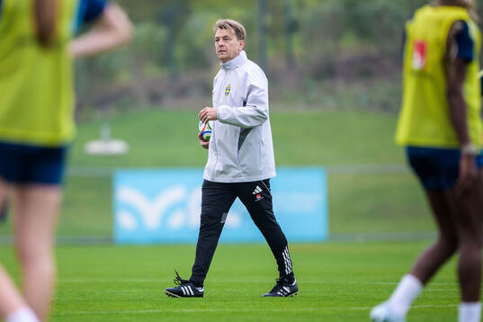 Head coach Tony Gustavsson of the Swedish women's national