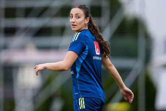 Rosa Kafaji of the Swedish women's national football at a