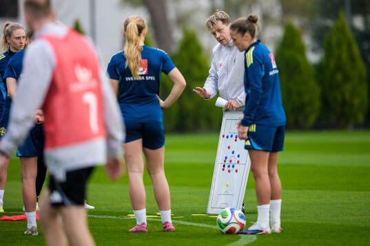 Head coach Tony Gustavsson of the Swedish women's national
