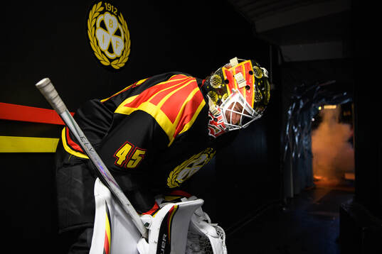 Brynäs målvakt Damian Clara