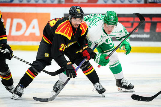 Brynäs Tyler Vesel och Rögles Anton Bengtsson
