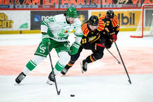 Rögles Dennis Everberg och Brynäs Jakob Silfverberg