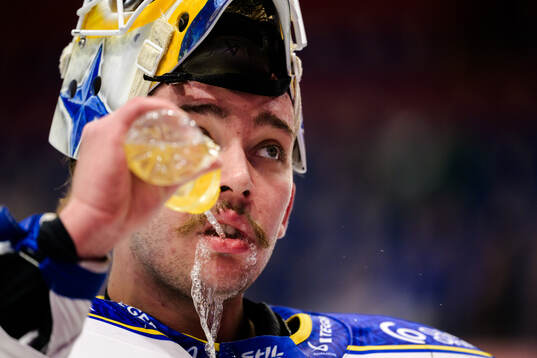 Leksands målvakt Marcus Gidlöf