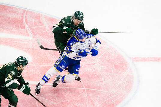 Färjestads Joakim Nygård och Leksands Andro Kaderli