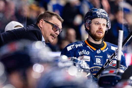 Växjös tränare Björn Hellkvist och Lucas Elvenes