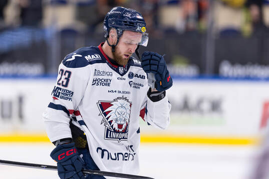 Linköpings Robin Kovacs deppar