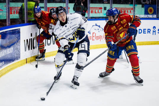 HV71s Jonathan Ang och Djurgårdens Viggo Björck