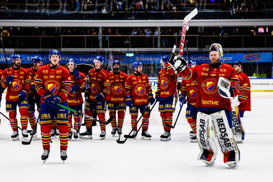 Djurgårdens Samuel Solem och målvakt Magnus Hellberg