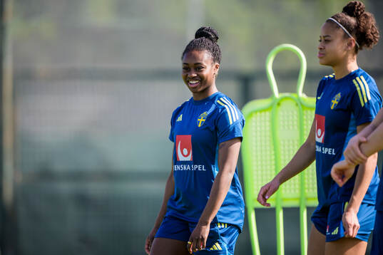 Monica Jusu Bah of the Swedish women's national football