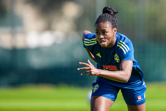Monica Jusu Bah of the Swedish women's national football