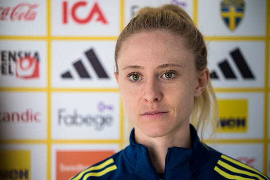 Rebecka Blomqvist of the women's national football team of