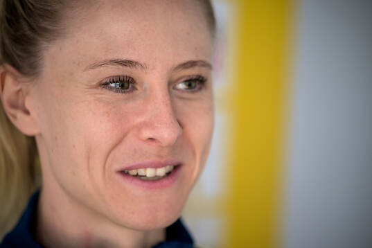 Rebecka Blomqvist of the women's national football team of
