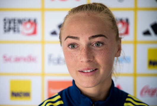 Hanna Bennison of the women's national football team of