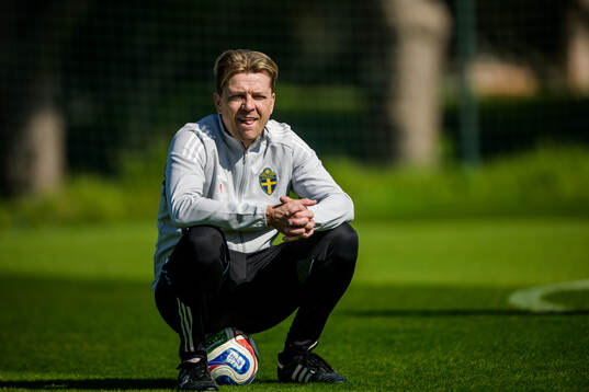 Head coach Tony Gustavsson of the Swedish women's national