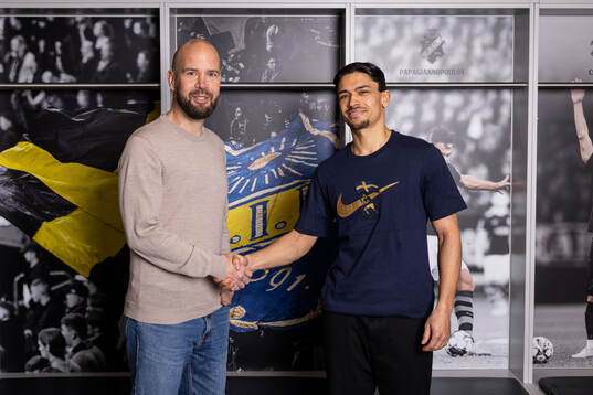 AIKs sportchef Miika Takkula och Lukas Bergquist