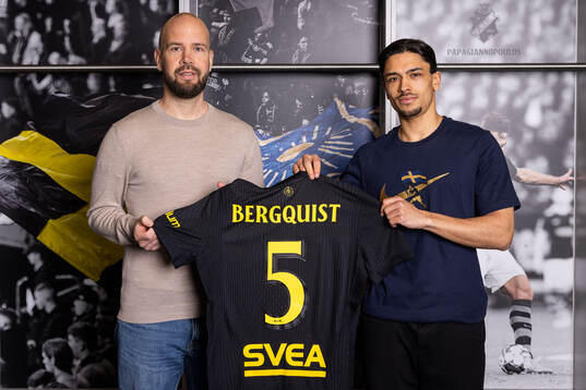 AIKs sportchef Miika Takkula och Lukas Bergquist