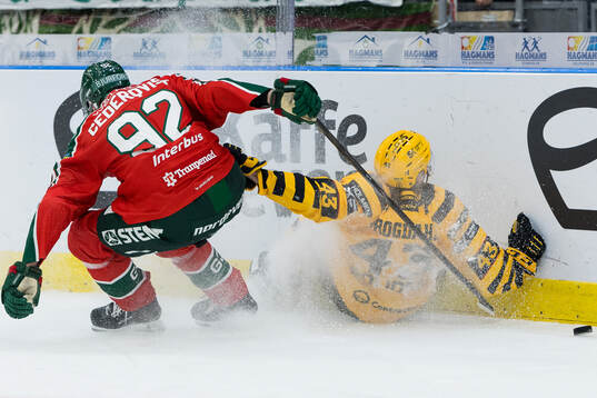 Frölundas Filip Cederqvist och Skellefteås Max Krogdahl