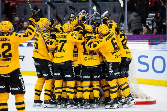 Skellefteås spelare jublar