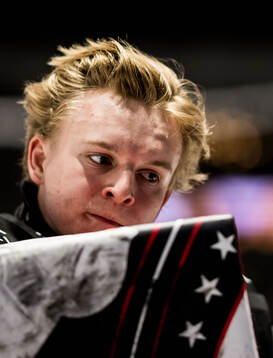 Malmö Redhawks målvakt Oskar Blomgren