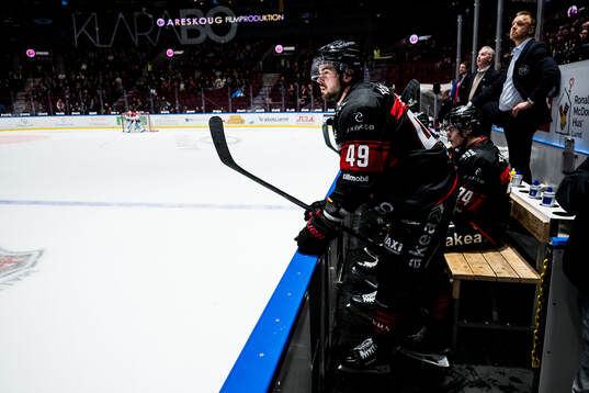 Malmö Redhawks Seth Barton deppar